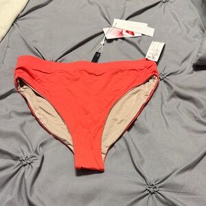 Coral Bikini Bottom/Reversible to sand color